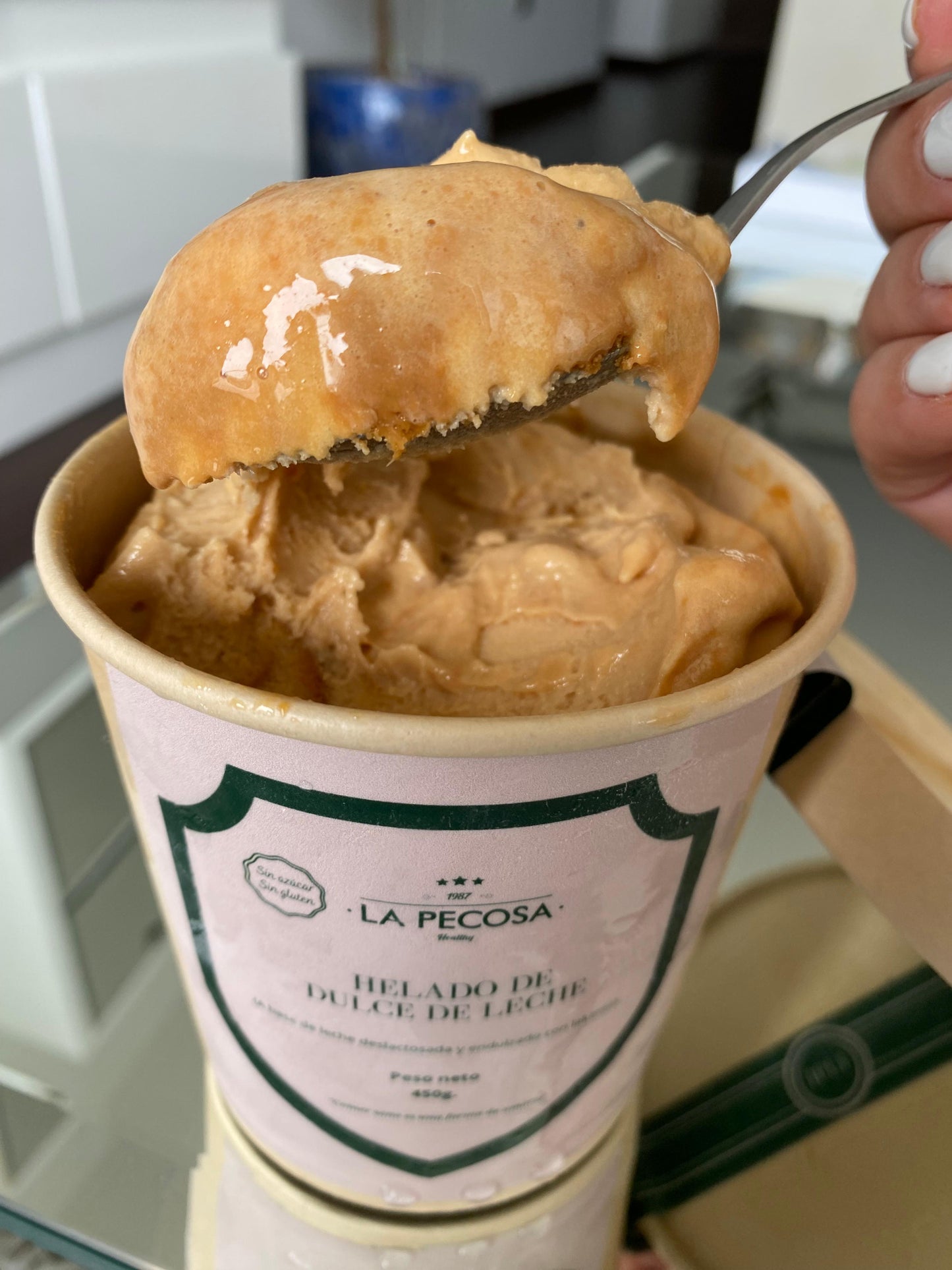 Helado de dulce de Leche