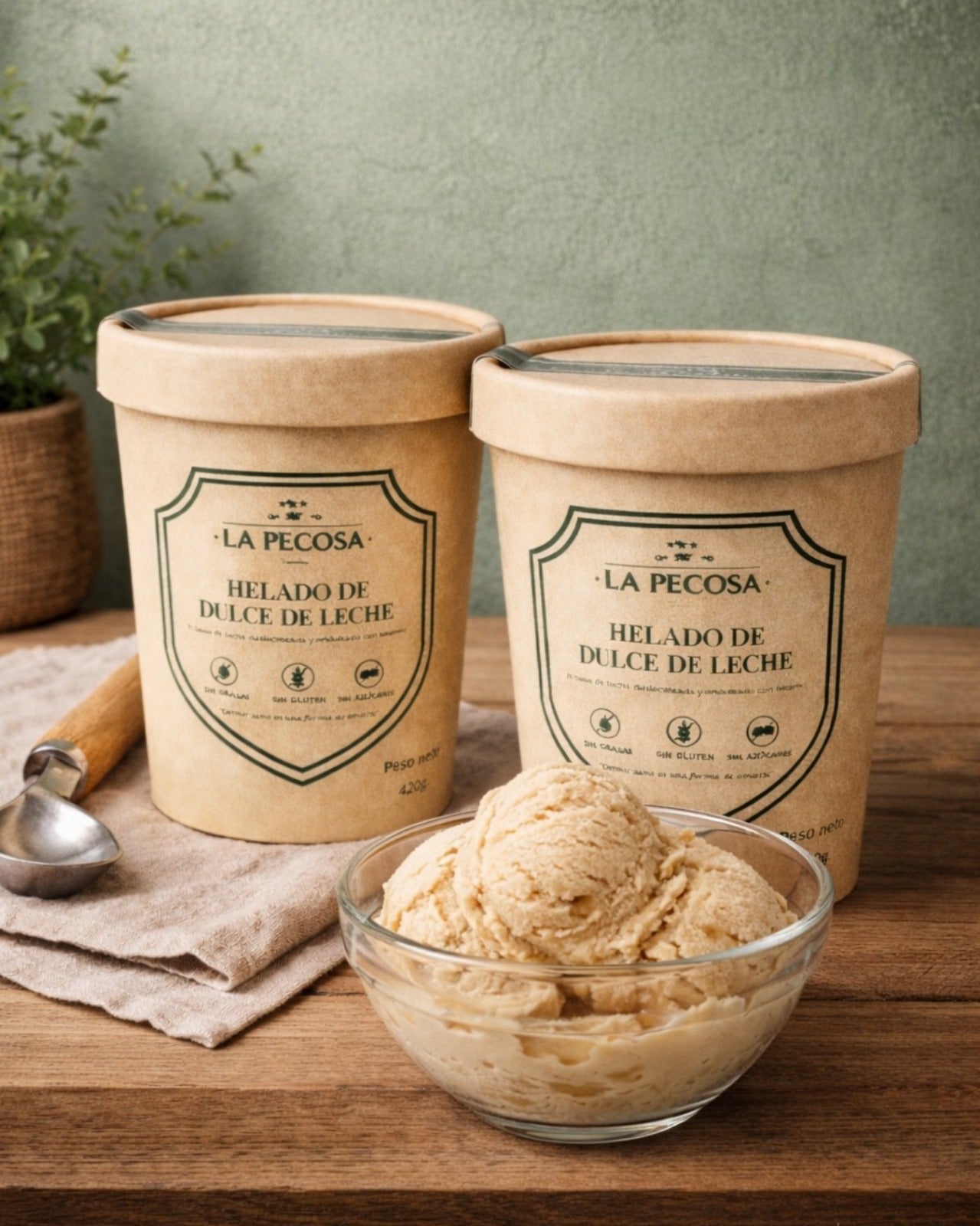 Helado de dulce de Leche